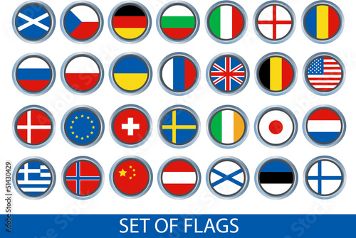 Free Download set of flags, modern vector design - GFXLoad