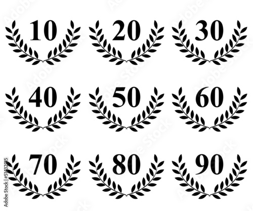Lauriers de 10 à 90