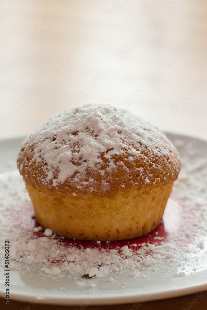 Fresh cake on a plate Fresh cake on a plate