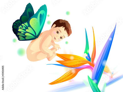 baby with wings