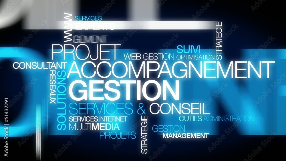 Accompagnement gestion projet conseil nuage de mots animation
