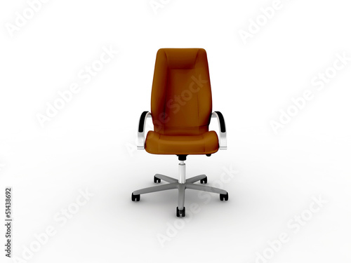 brown office easy chair