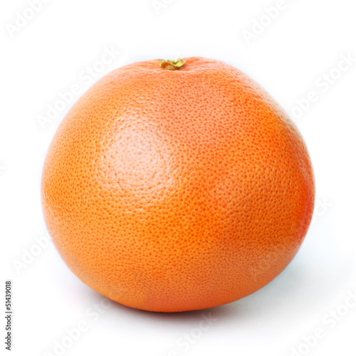 Single orange fruit