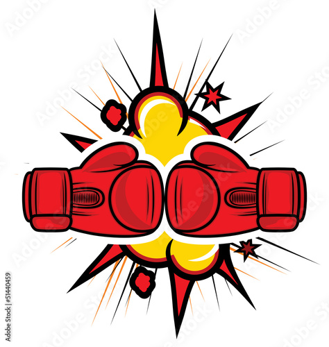 boxing gloves strike