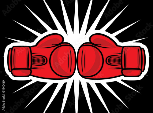 boxing gloves strike