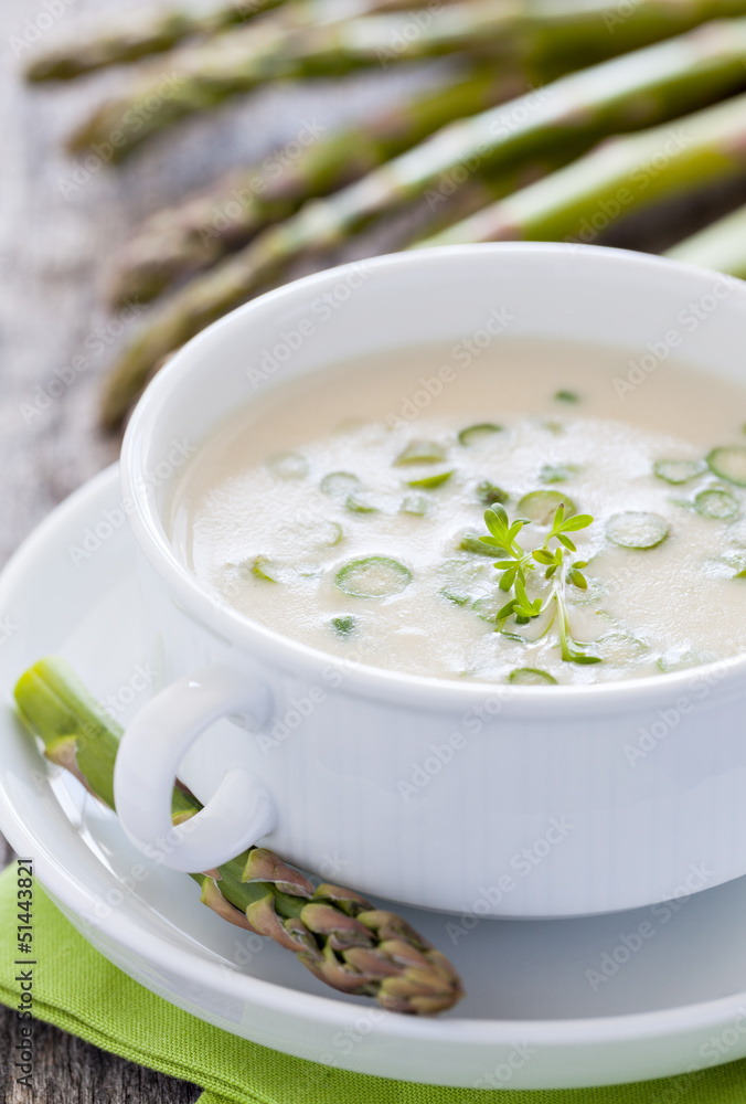 frische Spargelsuppe frische Spargelsuppe