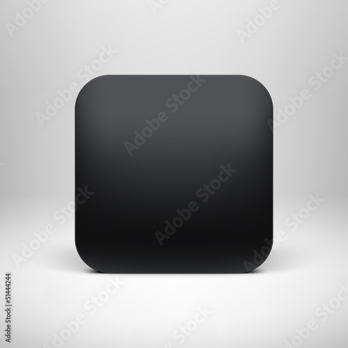 Technology Black Blank App Icon Template