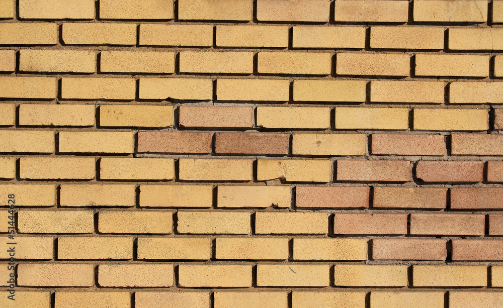 Fototapeta premium złoty mur z cegły
