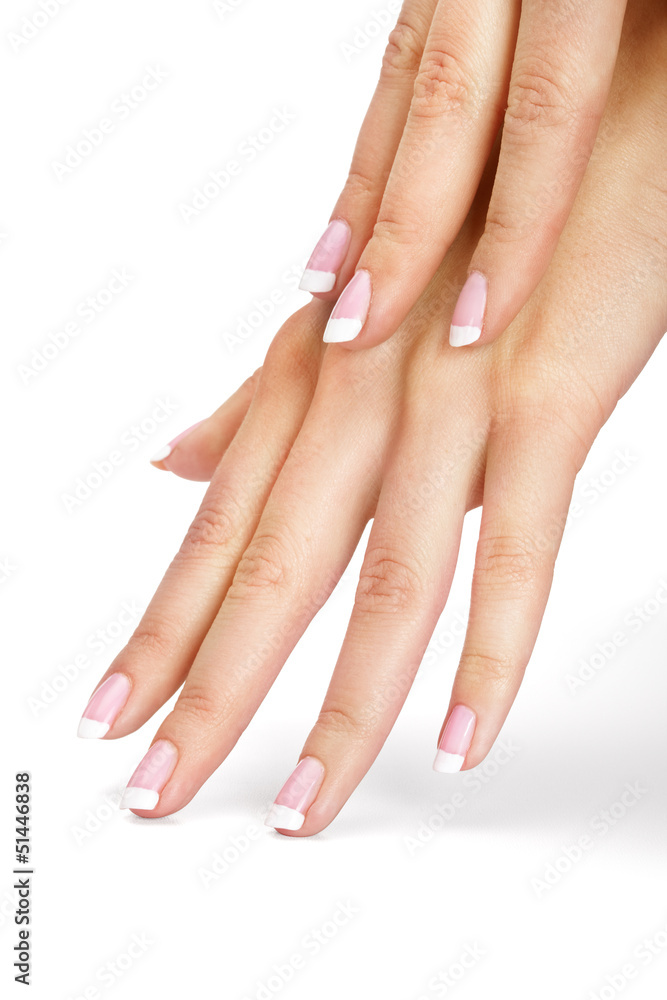 Naklejka premium French manicure