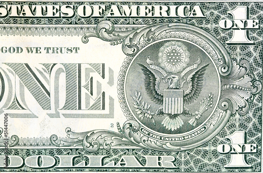 Obraz premium one dollar bill