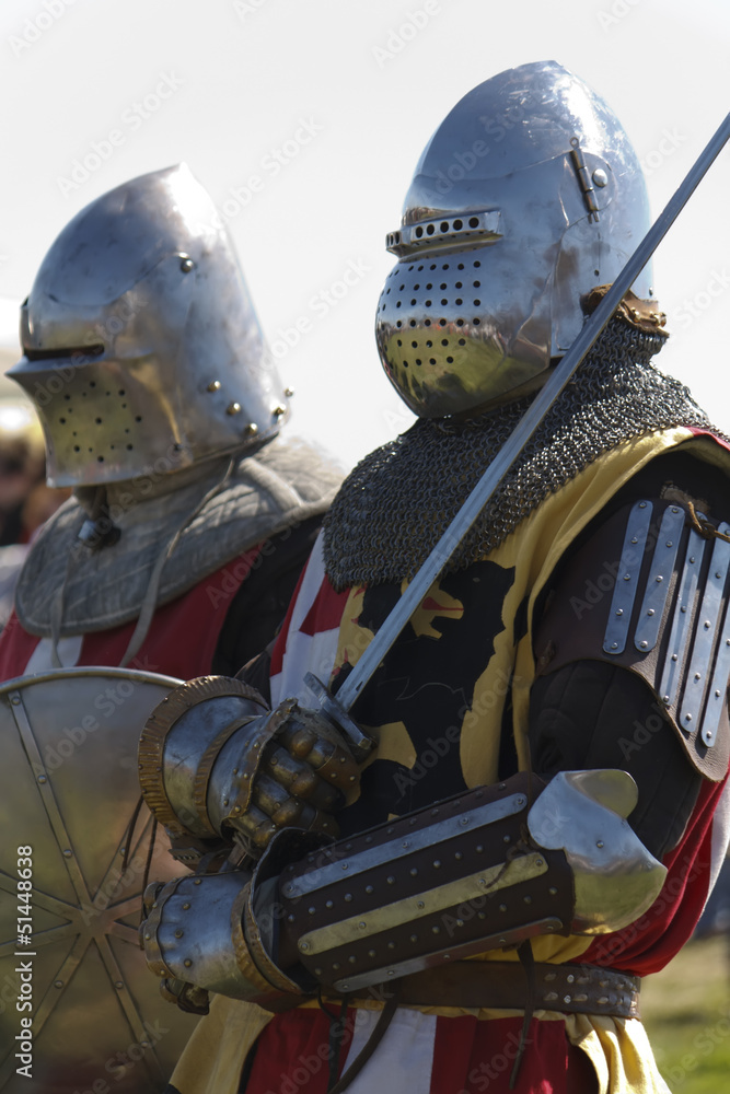 Fotobehang Ridders twee ridders #51448638