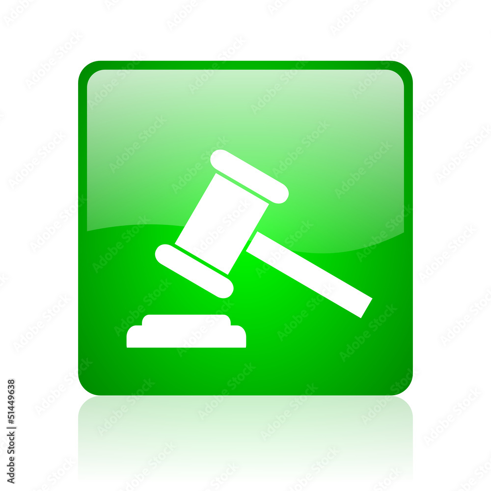 law green square web glossy icon law green square web glossy icon