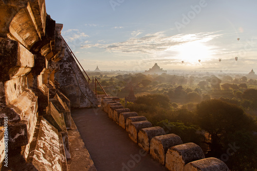 On a lonely pagoda in Bagan / Myanmar photo