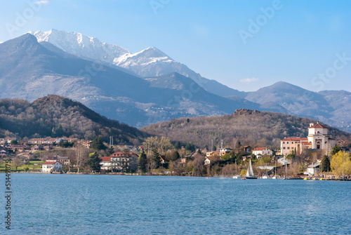 Avigliana  greater lake  Piedmont  Italy 