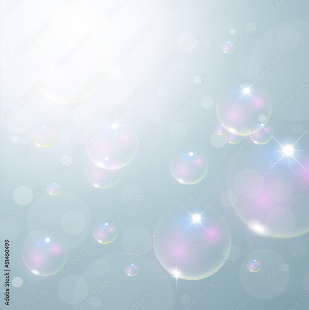 Abstract bubbles background