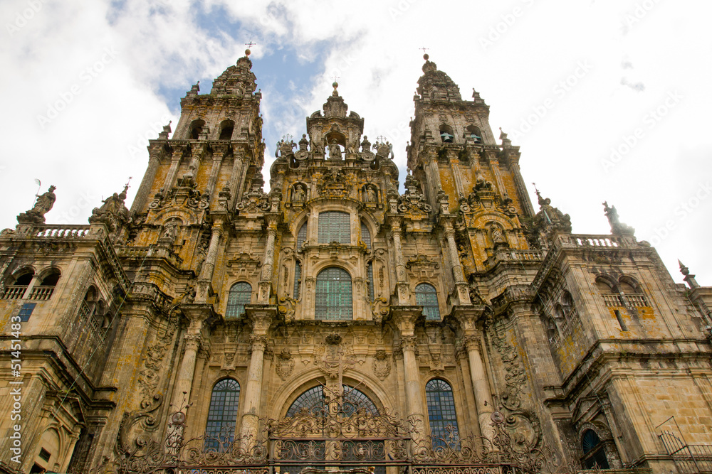 cathedral in Santiago de Compostela, Spain