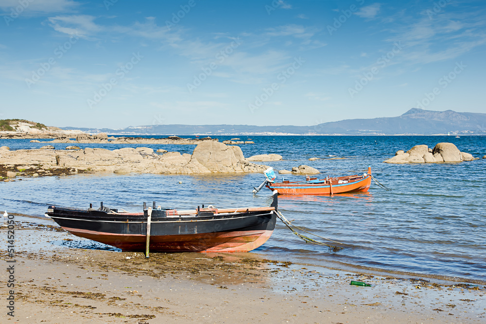boats in O Grove, Pontevedra, Galicia, Spain boats in O Grove, Pontevedra, Galicia, Spain