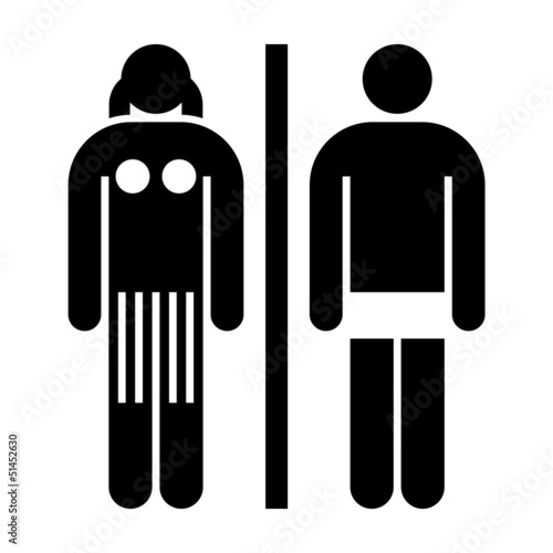 Toilet, wc, restroom sign