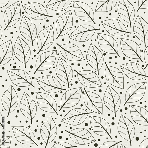 stylish seamless leaves