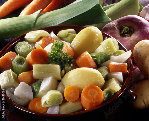 Fotografie légumes pour soupe et pot au feu