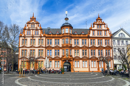 Foto facade of Gutenberg house in Mainz