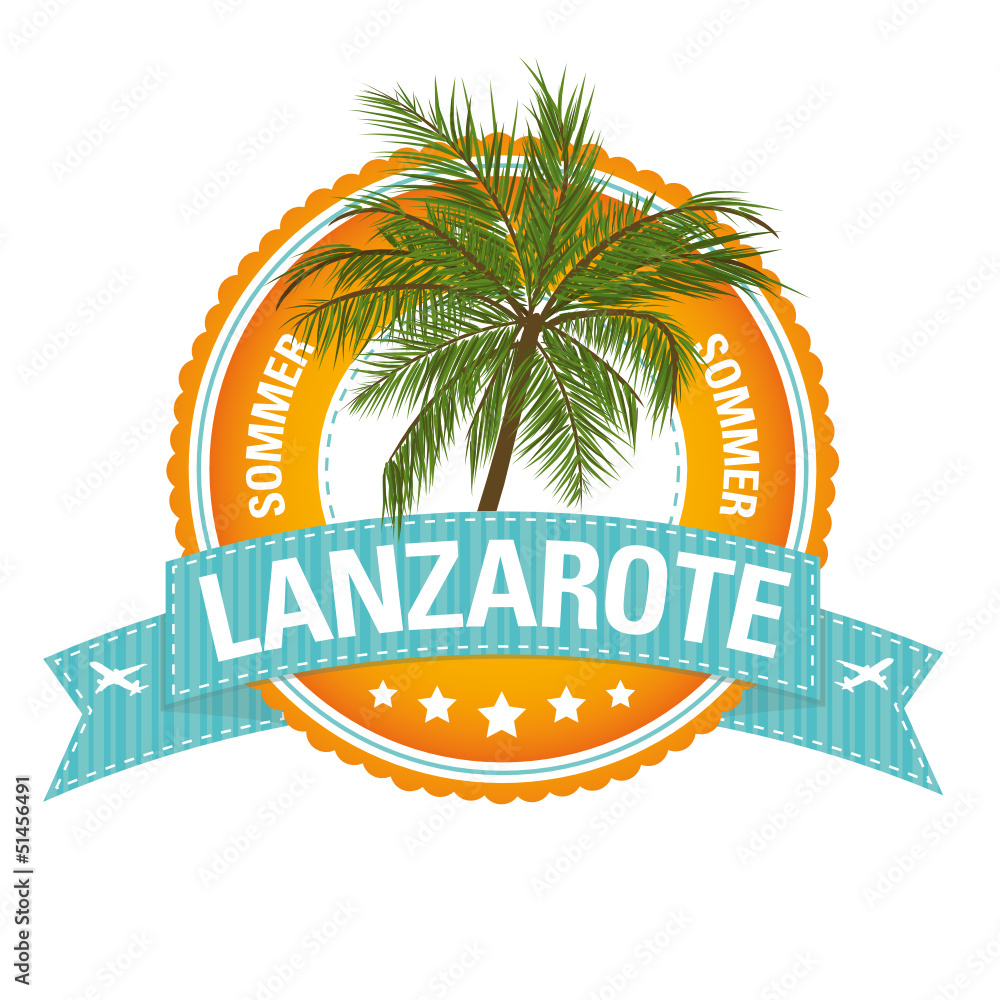 Urlaubs-Button: Lanzarote