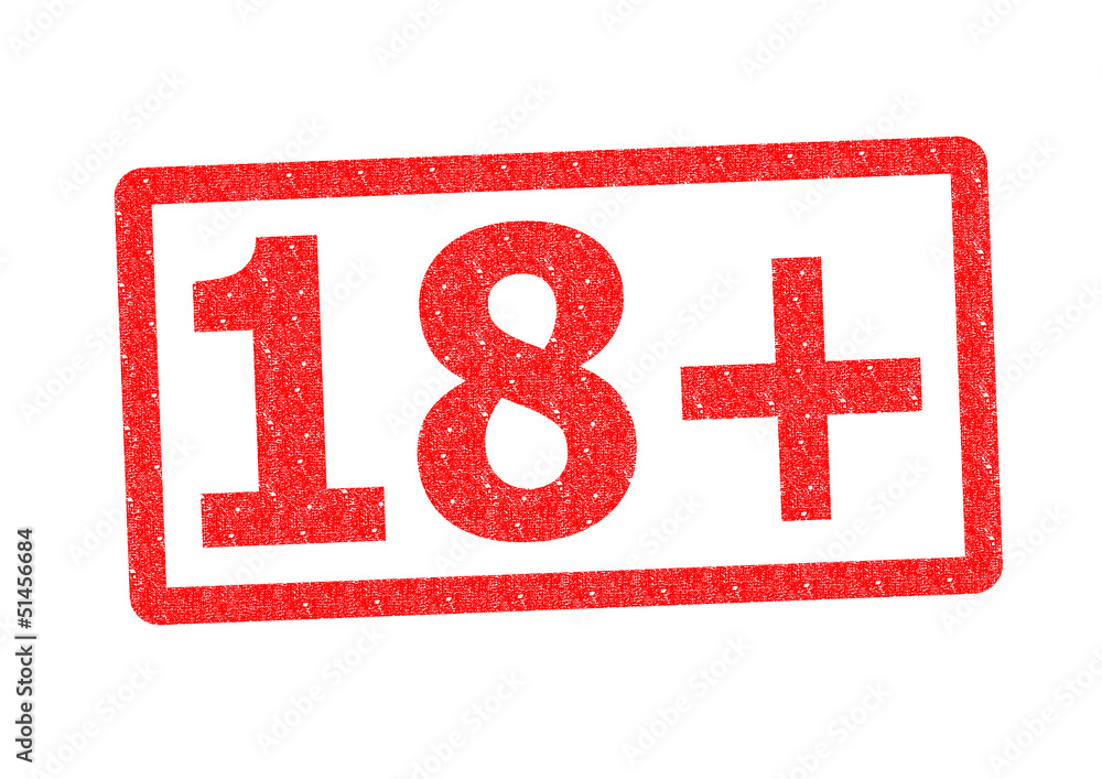 Obraz premium 18+ Rubber Stamp