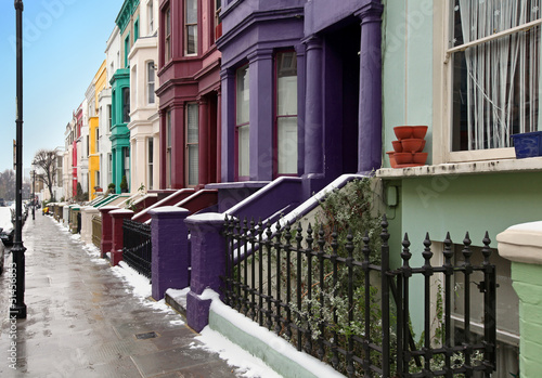 Canvas Print Winter street