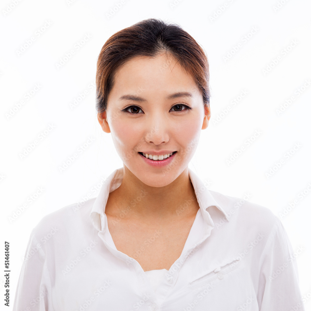 Happy young Asian woman close up shot Happy young Asian woman close up shot