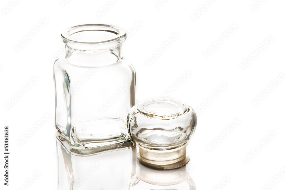 Empty glasses bottle