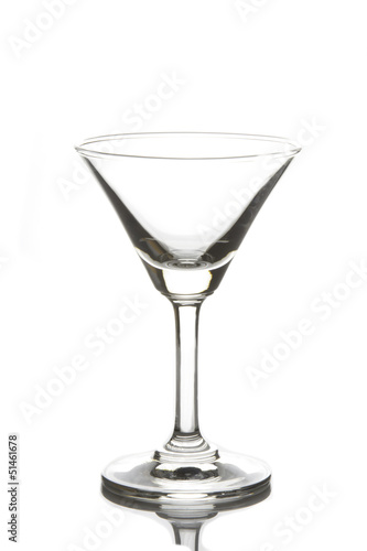 Empty martini glass