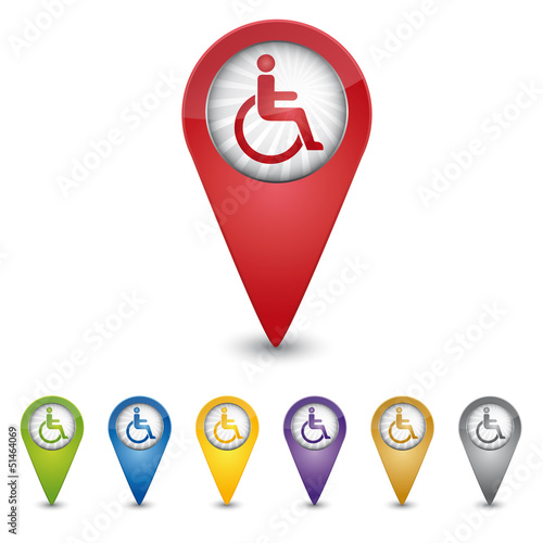 Map Pin - Rollstuhl - Barrierefrei