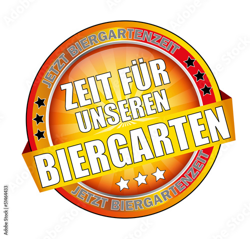 Button Icon Zeit für unseren Biergarten