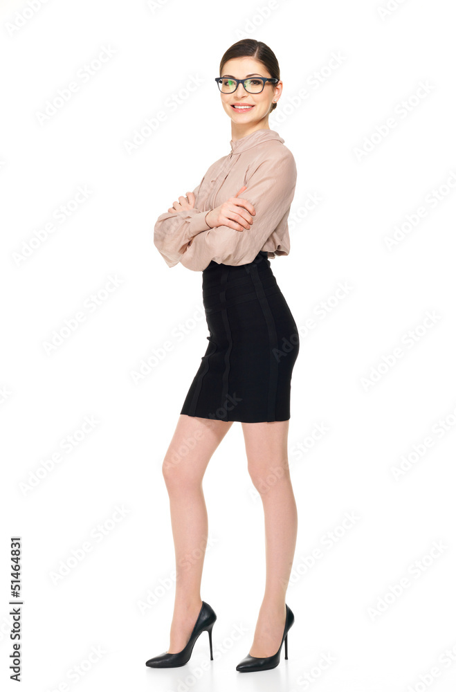 Full portrait of young beautiful woman Full portrait of young beautiful woman