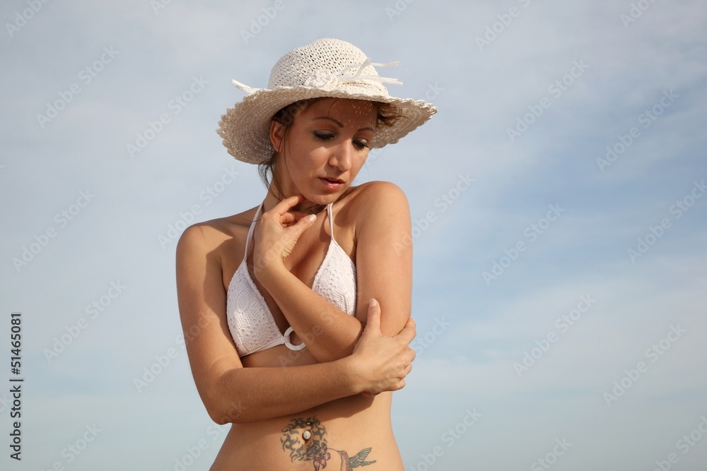 Woman in bikini