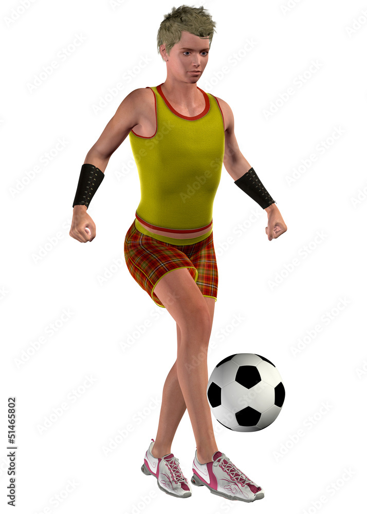 PLAYING SOCCER - 3D