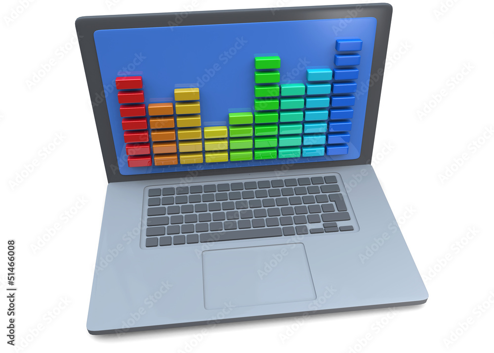 COMPUTER AND EQUALIZER - 3D COMPUTER AND EQUALIZER - 3D