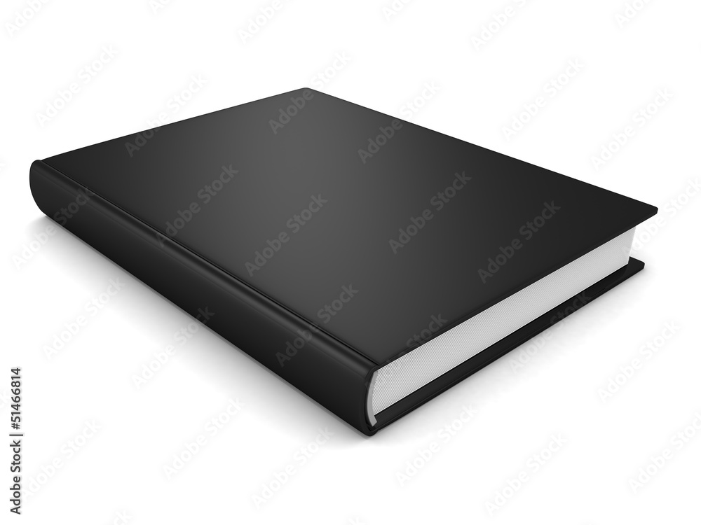 Black Book On White Background Black Book On White Background