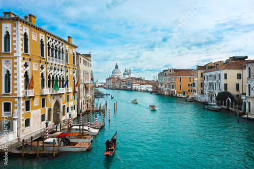 Venedig Canale Grande, Blick auf Santa Maria della Salute © scimmery1