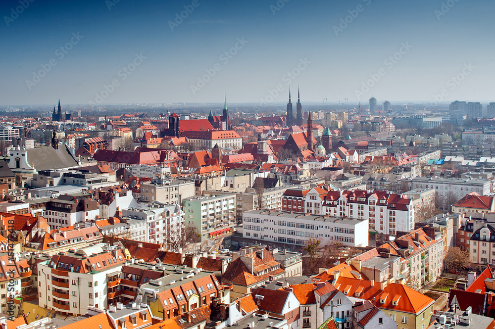 Obraz premium panorama view of Wroclaw