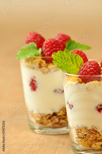 Wallpaper Mural Dessert mit Himbeeren Torontodigital.ca