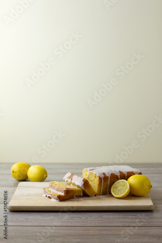 Sliced Loaf Cake vertical