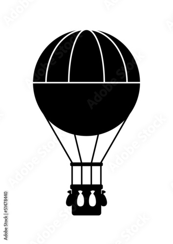 Hot air balloon icon