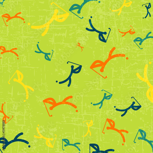 Drawing golf sport background