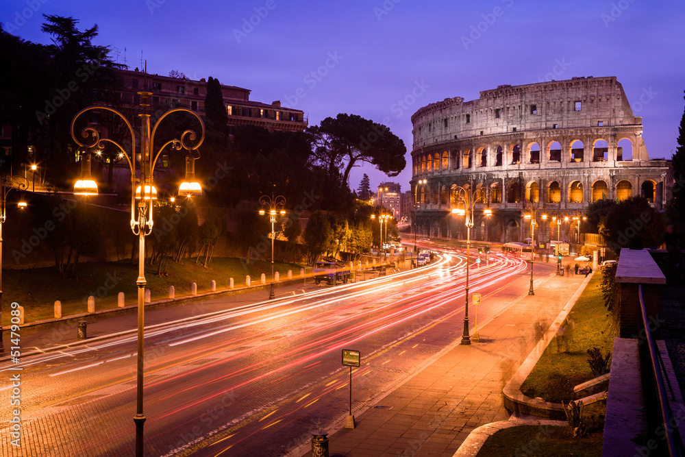 Fototapeta premium Colosseo di Notte