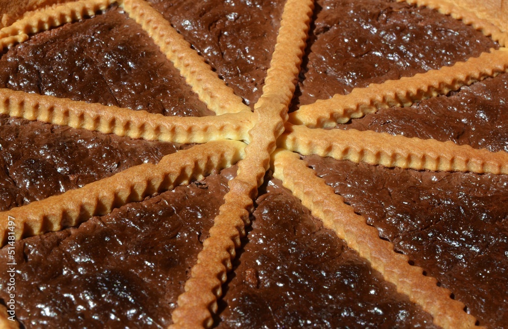 Foto Stock crostata al cioccolato | Adobe Stock