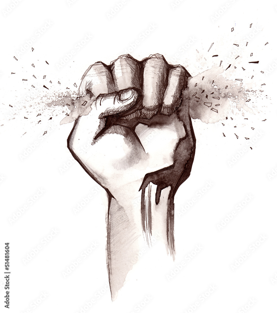 Naklejka premium hand