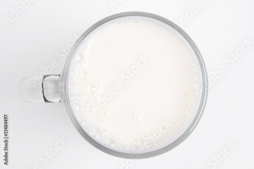 Milk in the glass