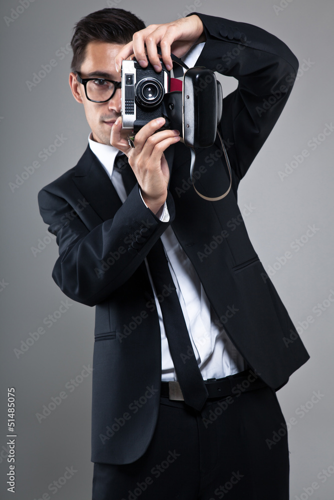 Photographer making a shot