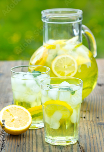 Ice cold lemonade